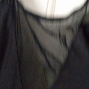 Dreamgirls Ultra Sexy Black Sheer long gown Size large. Netting